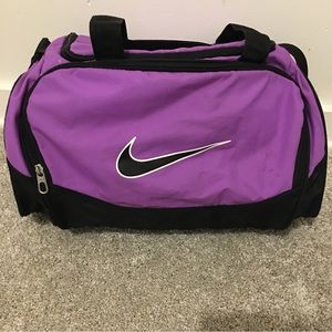Nike Purple and Black Gym Bag